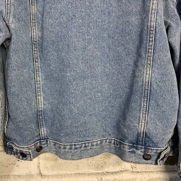 Harley Davidson Vintage Y2K Denim Trucker Light Wash Jean Jacket - Picture 8 of 14